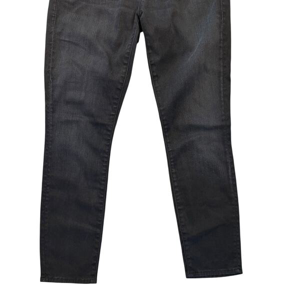 Mother The Looker Crop Ankle Skinny Jeans Size 27 Lies & Shadows Black Gray - Picture 4 of 12